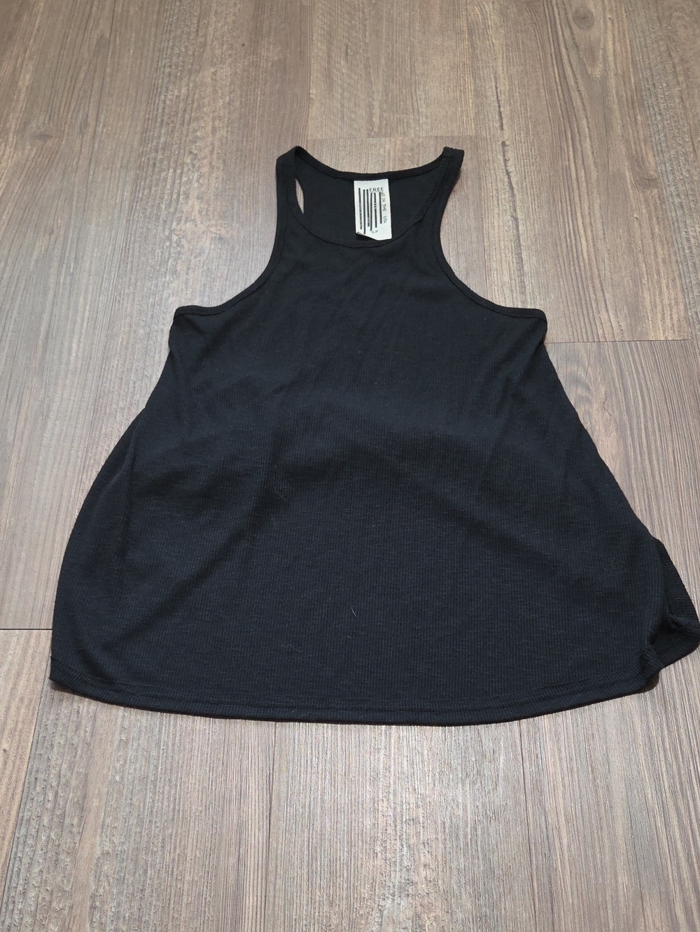 Free People Black Racerback Tank Top
